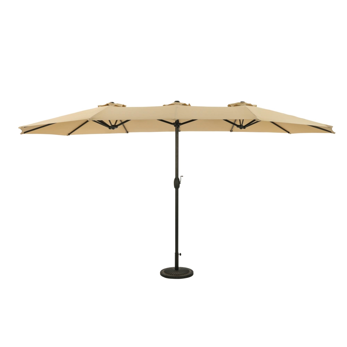 Picture of Blue Wave NU6871 15 ft. Polyester Eclipse Oval Dual Umbrella - Champagne