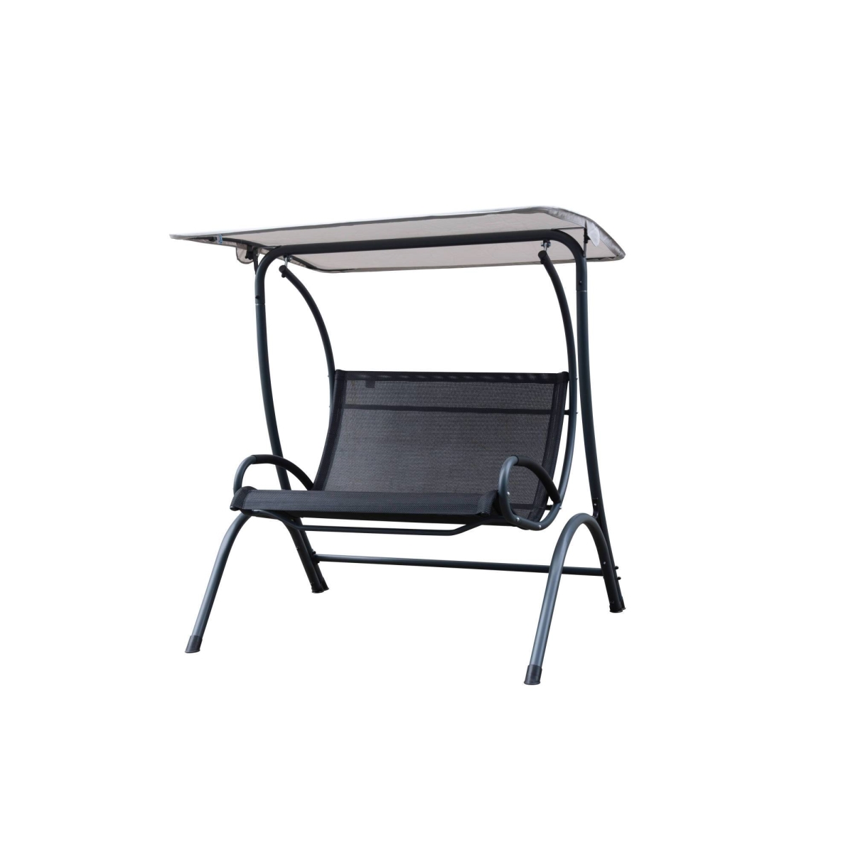 Picture of Blue Wave NU6904 Sea Breeze Ultra Comfortable Cool Mesh Dual Swing Chair with Canopy&#44; Black & Light Gray