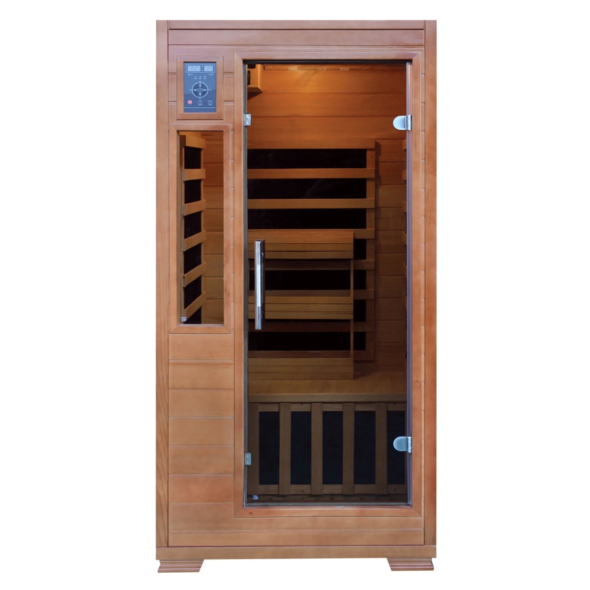 Picture of Blue Wave SA3202 Majestic 1-2 Person Hemlock Infrared Sauna with 5 Carbon Heaters