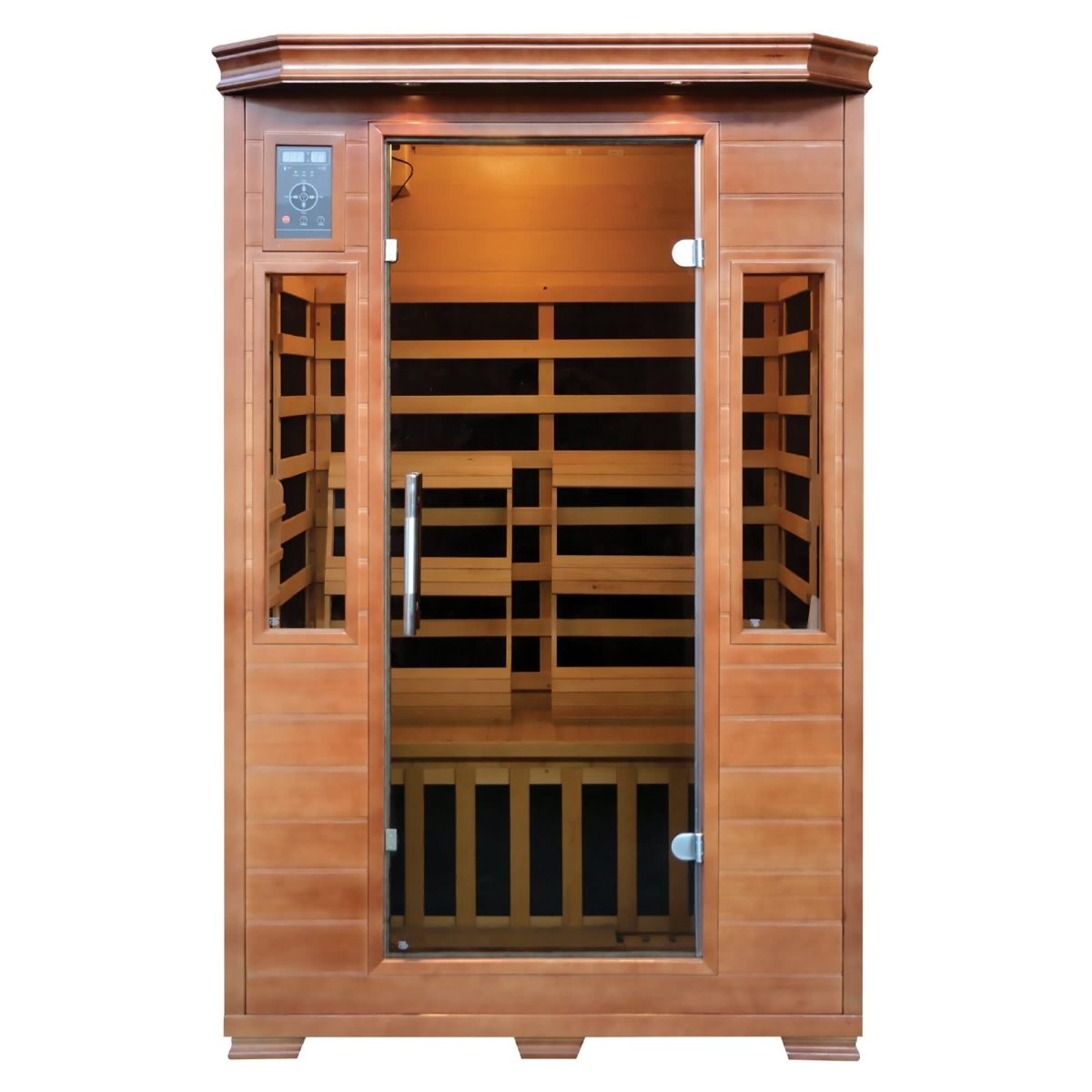2-Person Hemlock Premium Infrared Sauna with 6 Carbon Heaters