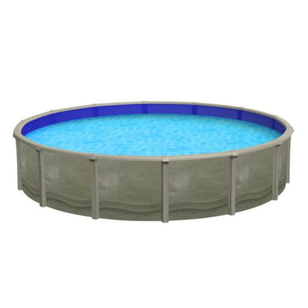 NB19911 18 ft. x 52 in. Trinity Round Deep Steel Wall Pool Package with 7 in. Top Rail