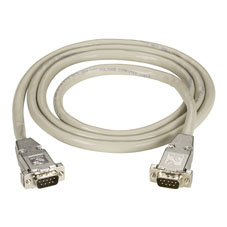 Picture of Black Box Network Services EDN12H-0050-MF 50 ft. Extension Cable with EMI & RFI Hoods&#44; Male to Female - Beige