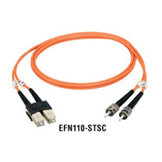 EFN110-002M-STLC 2 m LC-ST Duplex Riser Fiber Optic Cable -  BLACK BOX NETWORK SERVICES