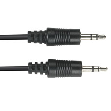 EJ110-0005 5 ft. 3.5 mm Stereo Audio Cable, 24 AWG - Male