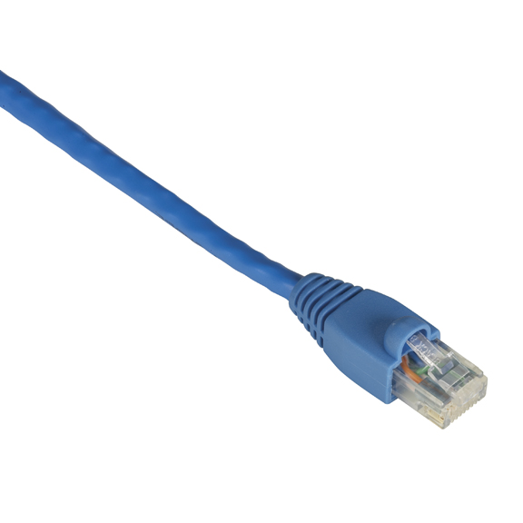 EVNSL641-0002 GigaTrue CAT6 Channel 550-MHz Patch Cable, Snagless Boots - Blue, 2 ft.
