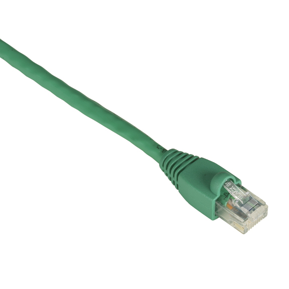 EVNSL642-0005 GigaTrue CAT6 Channel 550-MHz Patch Cable, Snagless Boots - Green, 5 ft.