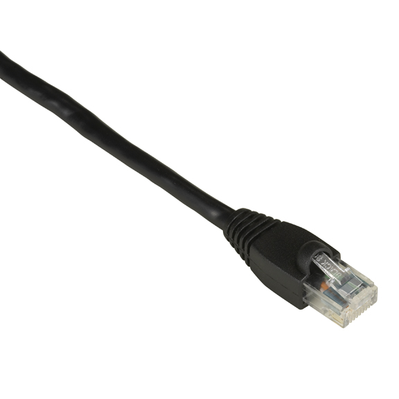 EVNSL647-0050 GigaTrue CAT6 Channel 550-MHz Patch Cable, Snagless Boots - Black, 50 ft.