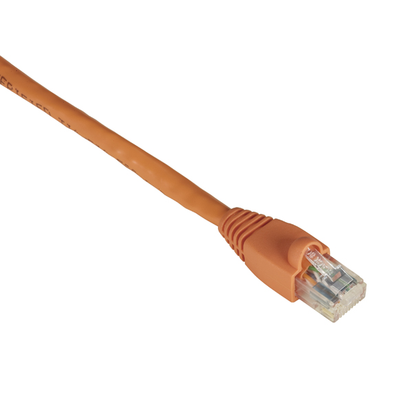 EVNSL649-0005 GigaTrue CAT6 Channel 550-MHz Patch Cable, Snagless Boots - Orange, 5 ft.