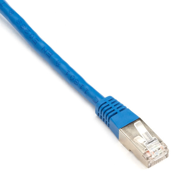 CAT6 250-MHz Shielded Stranded Patch Cable SSTP - 26 AWG, Blue - 1 ft.