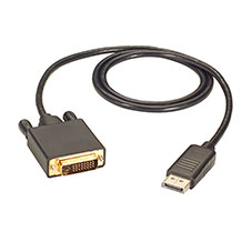 Picture of Black Box Network Services EVNDPDVI-0006-MM 6 ft. DisplayPort to DVI Cable - Male to Male