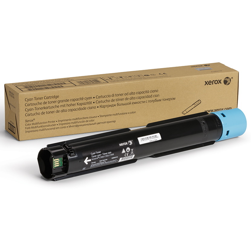 Picture of Xerox 006R04852 3.7 x 3.5 x 18.3 in. Cyan Toner Cartridge - NASGESG 37500 Yield