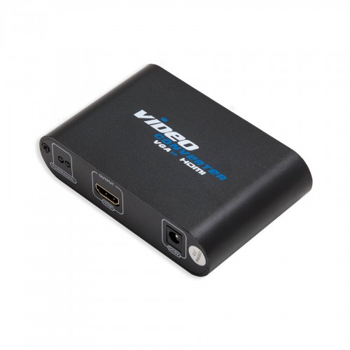 Multimedia VGA Video + 3.5mm Audio Input to HDMI Output High-Definition Converter