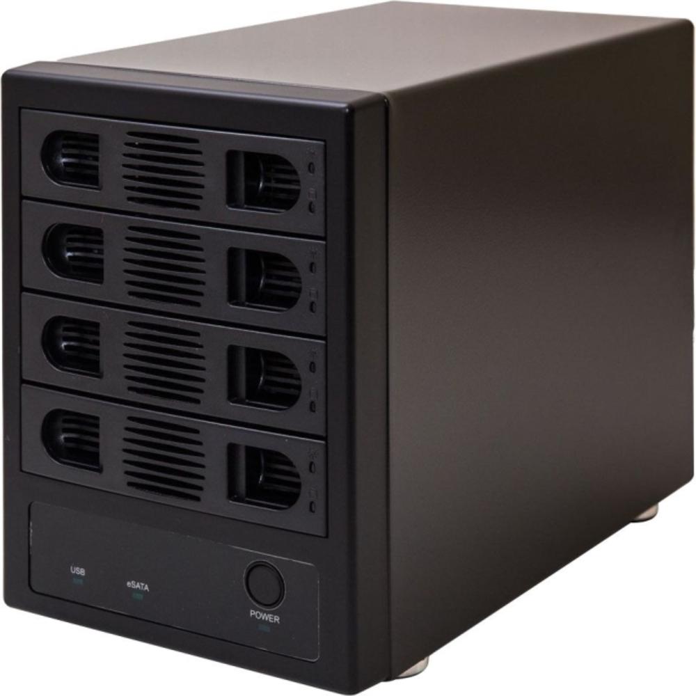 3.5 in. 4 Bay SATA III HDD NON-RAID Enclosure Supports USB 3.0 & eSATA Interface