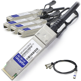 Picture of AddOn QSFP-4SFP25G-CU5M-AO Cisco Compatible TAA Compliant 100GBase-CU QSFP28 to 4xSFP28 Direct Attach Cable