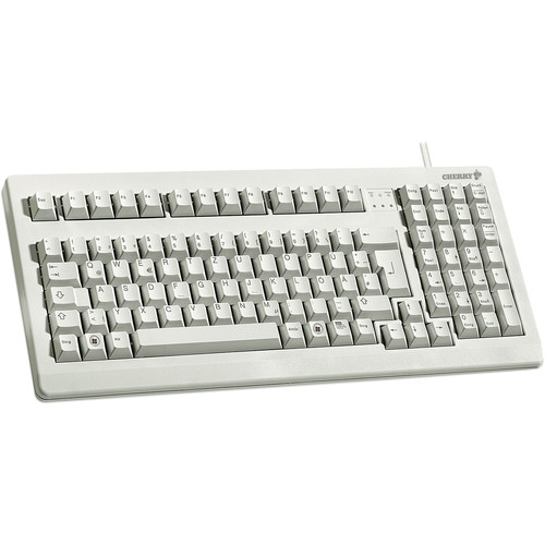 Picture of Cherry G80-1800LPCEU-0 Compact MX Keyboard, Light Gray - USB & PS-2 Interface