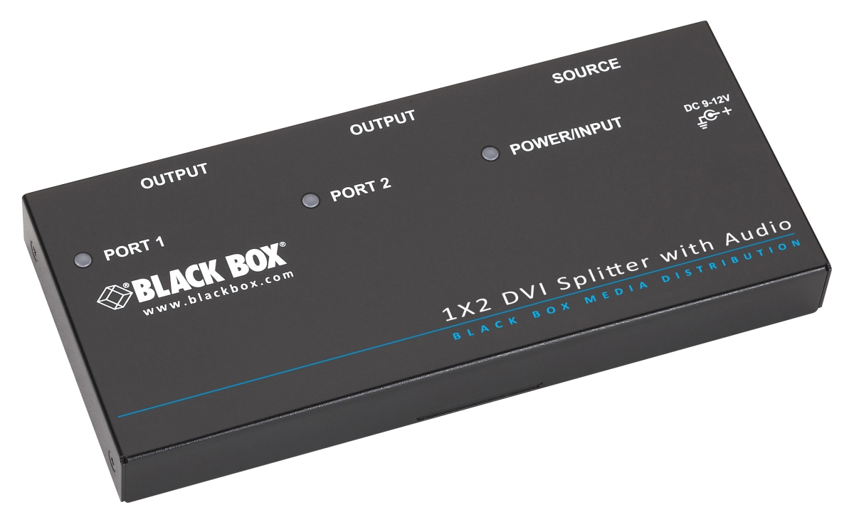 Picture of Black Box Network Services AVSP-DVI1X2 1 x 2 DVI-D Splitter with Audio & HDCP