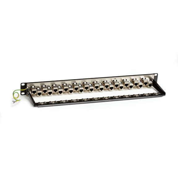 24-Port 1U Gigature 3 Cat6 Shielded Patch Cord, Red