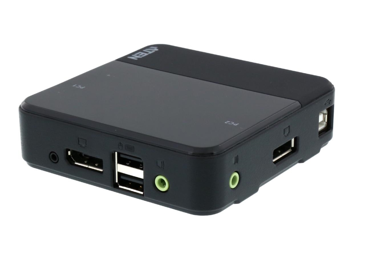 Picture of Aten CS782DP 2-Port USB Display Port KVM Switch with 2 Cable - 4K UHD Supported