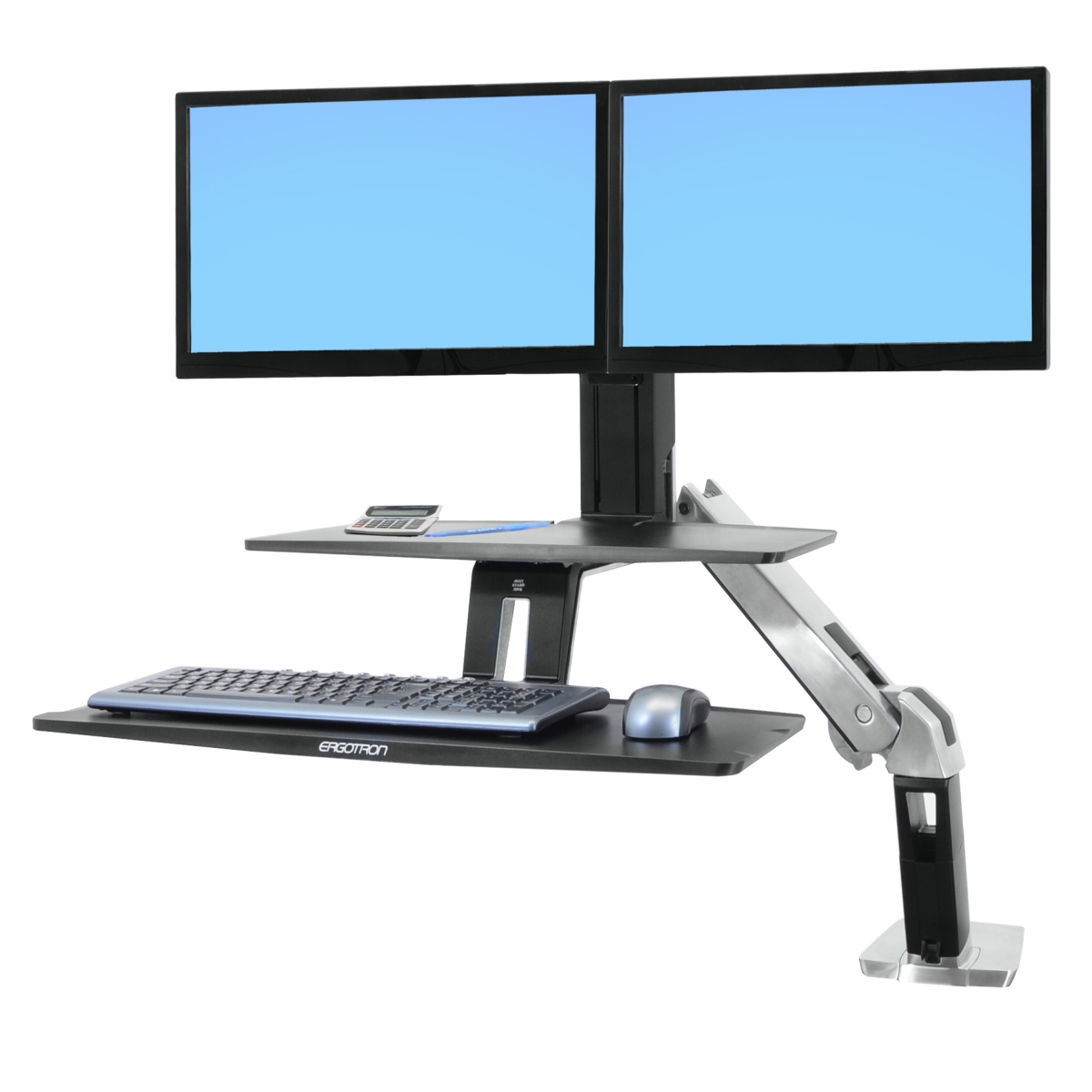 Picture of Ergotron 24-392-026 Workfit-A with Suspended Keyboard for Dual Ideal for Corner Workstation