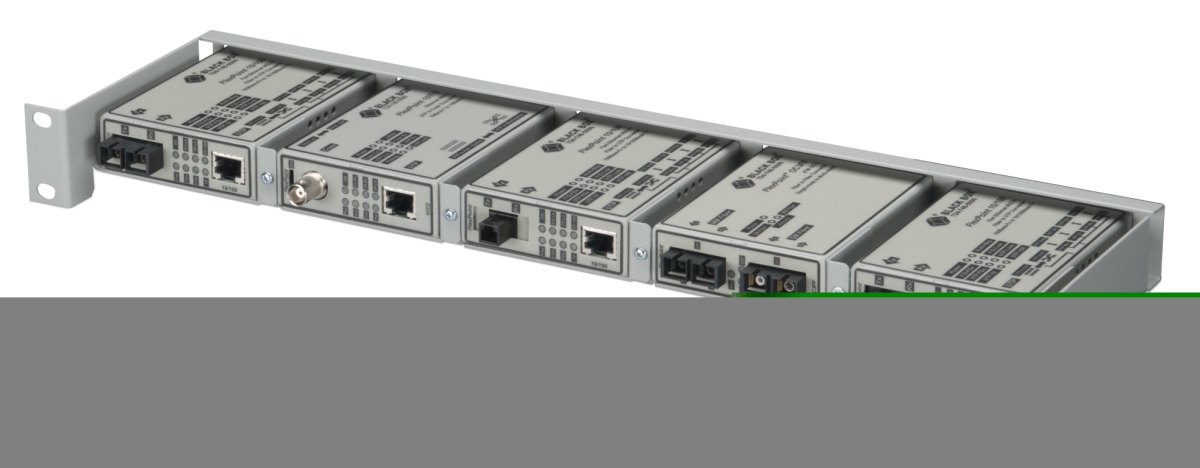 Black Box LMC205 5-Position Flexpoint Modular Media Converter Rack