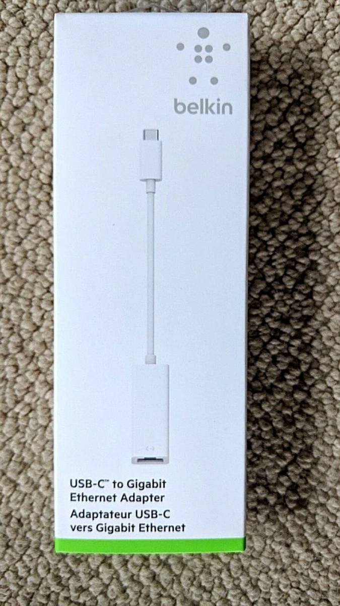 F2CU040DSWHTAPL USB-C to Gigabit Ethernet Adapter
