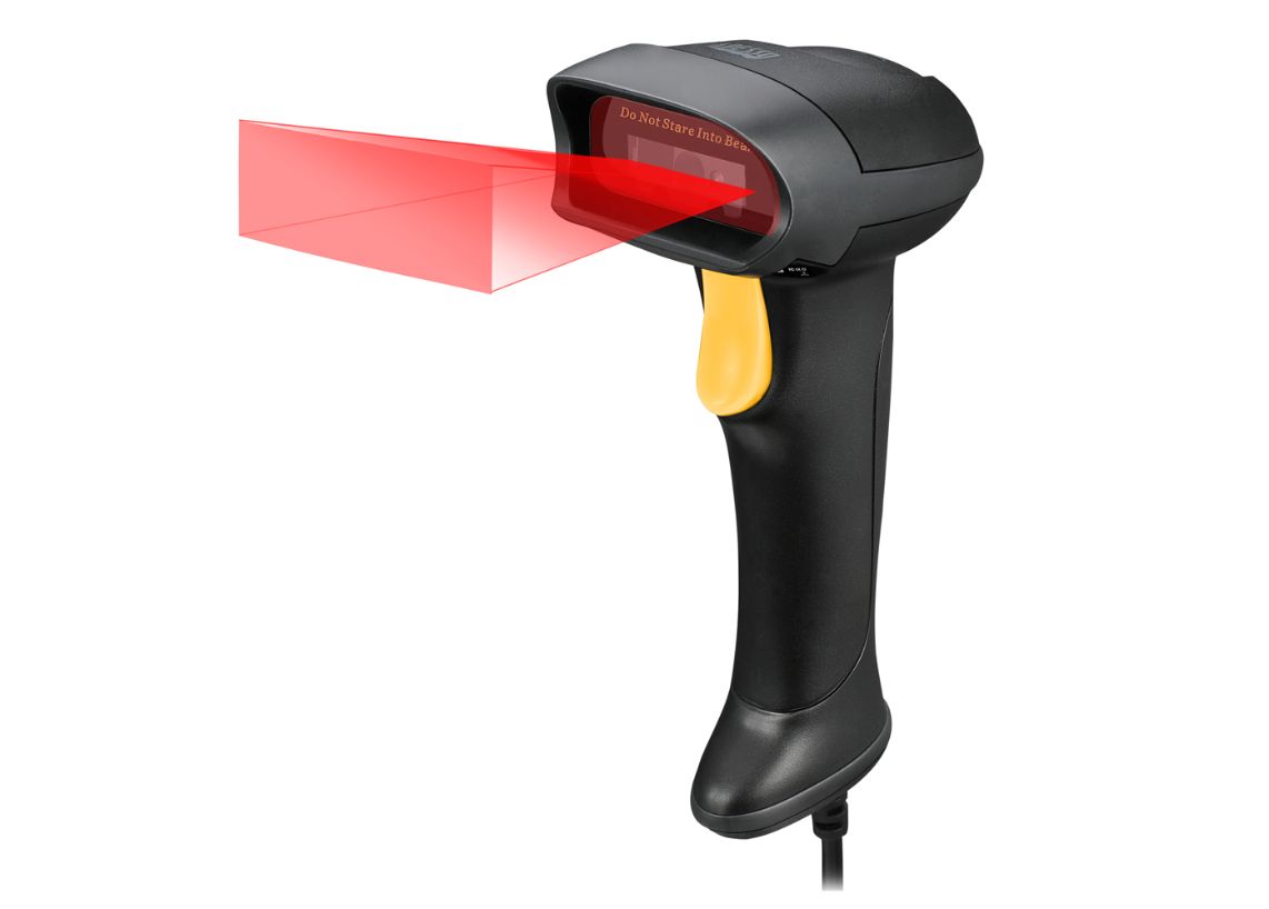 Picture of Adesso NUSCAN2500TU USB 2D-1D Long Range Handheld Barcode Scanner with Superior Scanning Rate