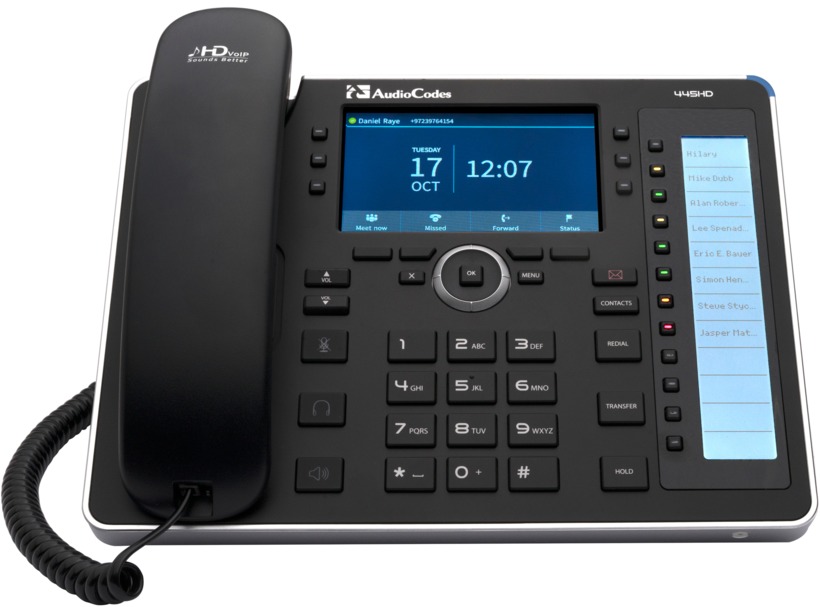 Picture of Audiocodes UC445HDEG-BW SFB 445HD IP Phone GBE with BT & Wifi