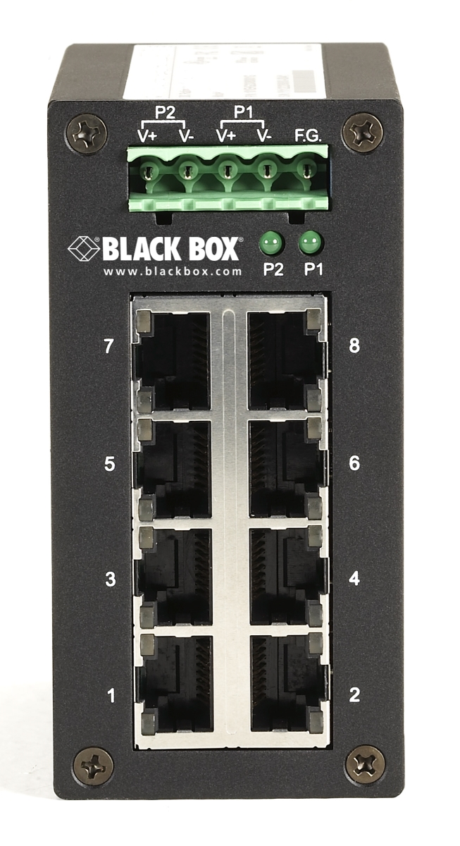 Black Box LGH008A Edge Switch Hardened