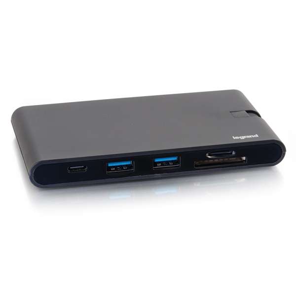 USB C to HDMI, VGA & Ethernet Hub with SD Card Reader & Power - USB C Hub