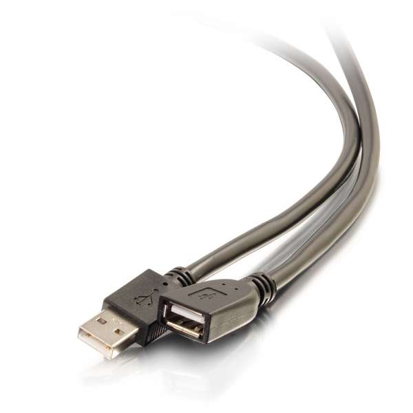 Picture of C2G 39936 75 ft. USB 2.0 a Male to Female Plenum Active Extension Cable