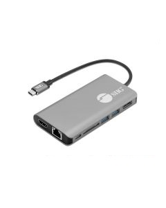 USB-C MST Video with Hub LAN & PD 3.0 Dock Brown Box