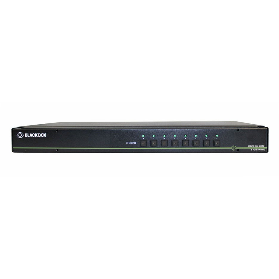 Black Box SS8P-SH-DP-U 8 Port Secure NIAP 3.0 KVM Switch - Single-Head Displayport 4K