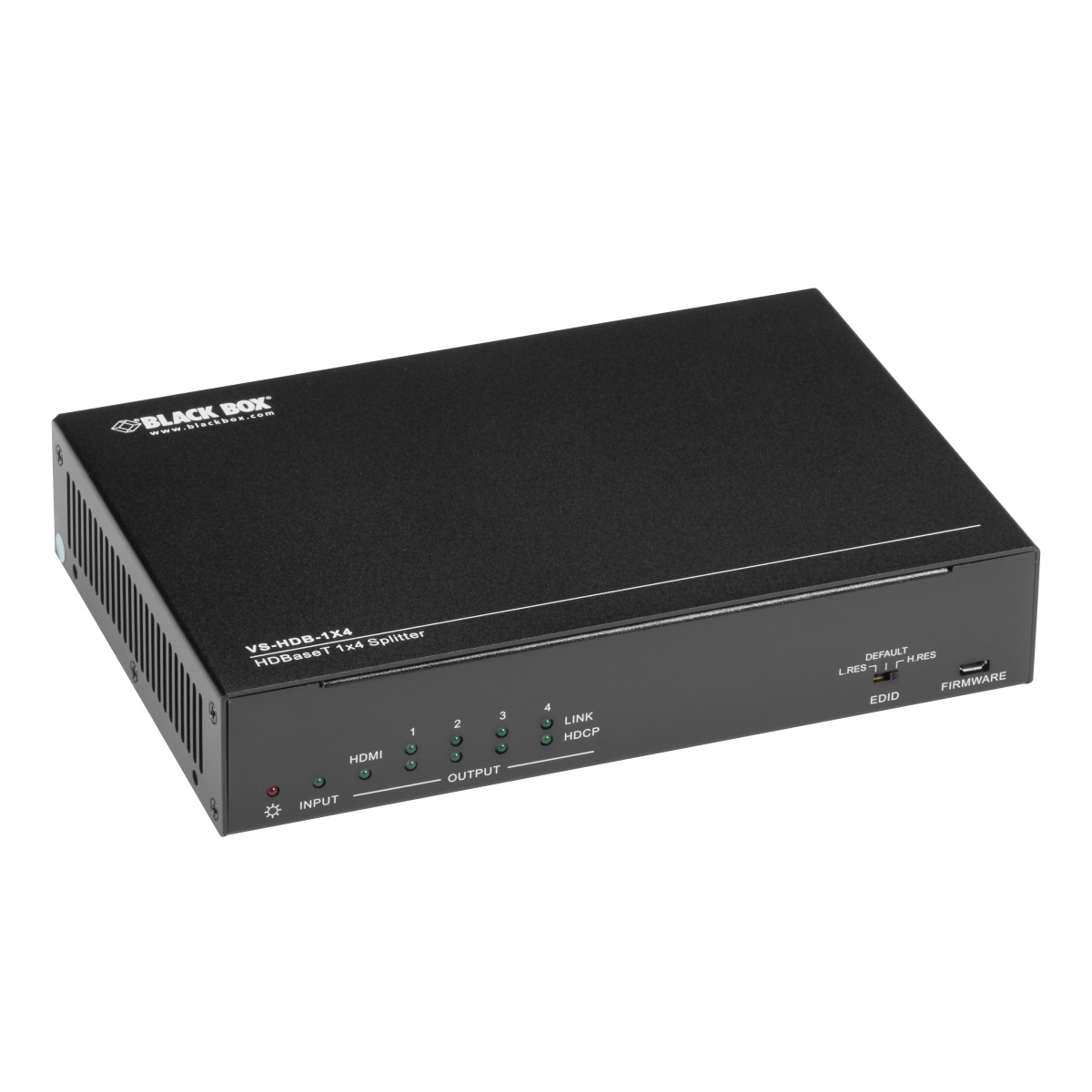 Picture of Black Box VS-HDB-1X4 1 x 4 4K UHD Smart EDID HDBase-T Video Splitter