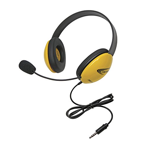 Picture of Califone 2800-YLT Stereo Headphone with to Go Plug&#44; Yellow