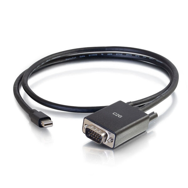Picture of C2G 54677 6 ft. Mini DisplayPort to VGA Adapter Cable, Black