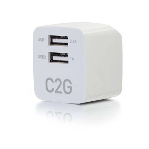 Picture of C2G 22322 5V 2-Port USB Foldable Wall Charger for Apple&#44; Android & Tablets
