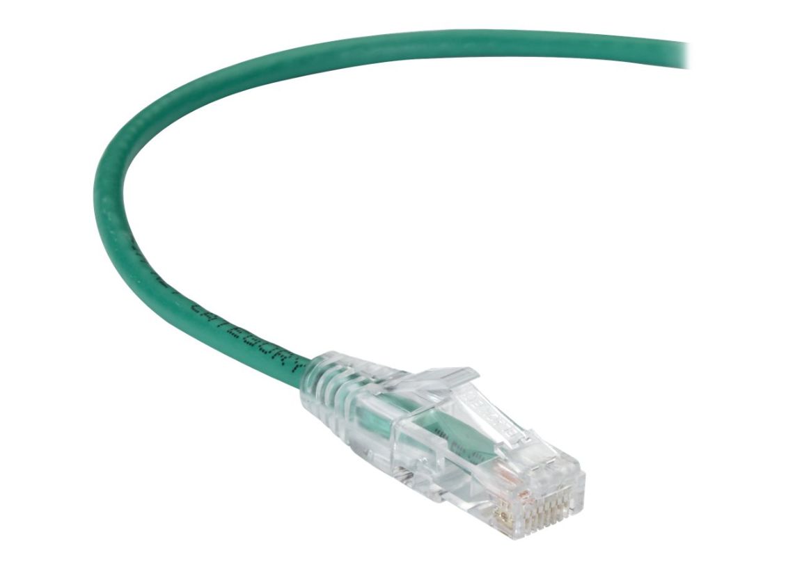 Black Box C6APC28-GN-05 5 ft. Slim Net CAT6A Patch Cable, Green