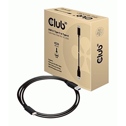 Picture of Club 3D B.V CAC-1523 USB 3.1 Type C to USB A Cable Connects Your Notebook&#44; Tablet & Phone with USB