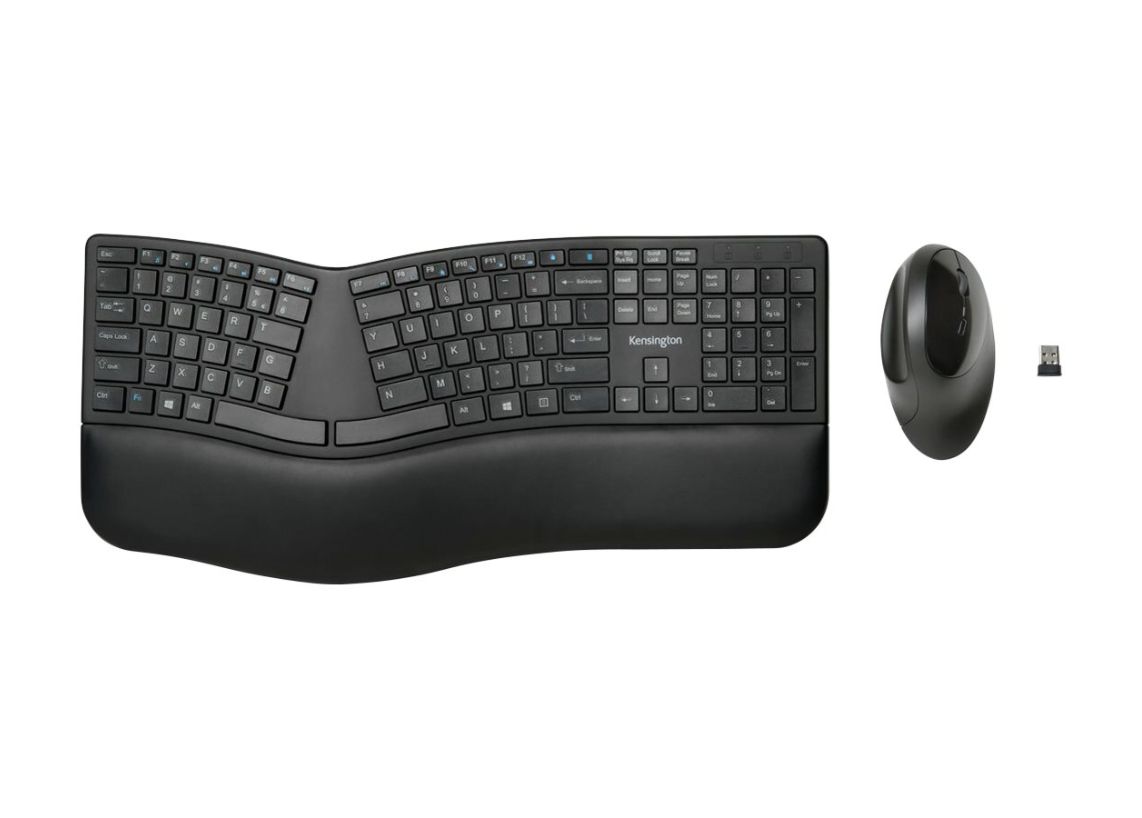 Picture of Kensington Computer K75406US Pro Fit Ergo Wireless Keyboard & Mouse