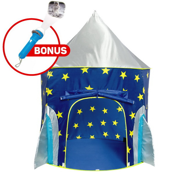 UT-ROCTNT-BLU Toyz Rocket Ship Kids Play Tent