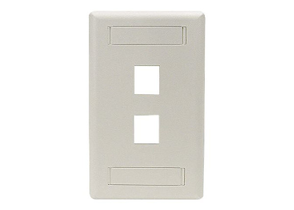 Black Box WPT462 Gigastation2 Wallplate 2 Port Single Gang, Office White