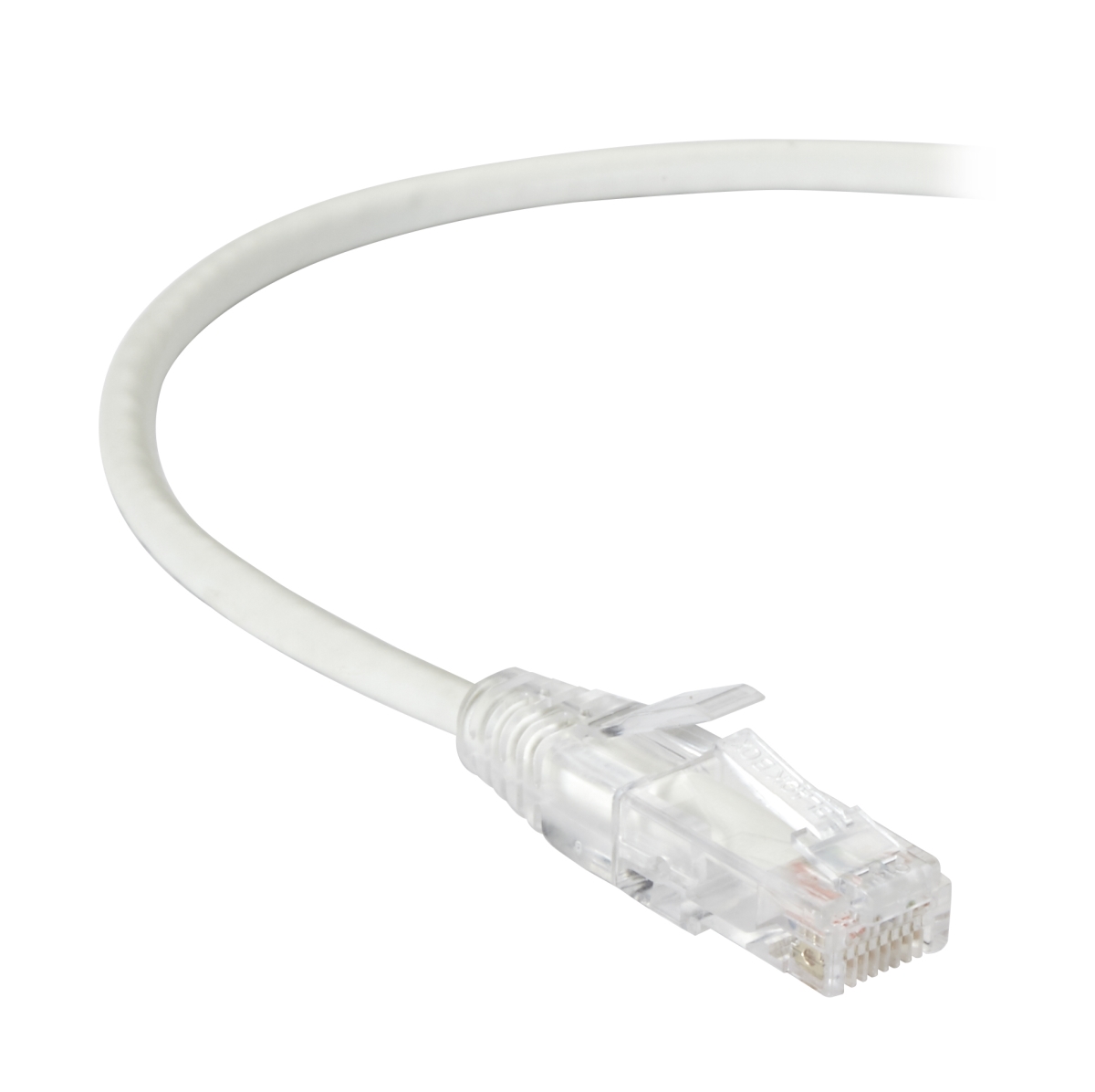 Slim-Net CAT6 250-MHz 28-AWG Stranded Ethernet Patch Cable with Unshielded, PVC & Snagless Boot, White - 10 ft.