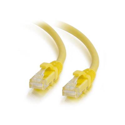 50741 1 ft. Cat6A Snagless Unshielded UTP Network Patch Ethernet Cable, Yellow