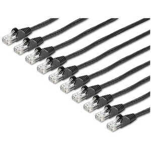 15 ft. Cat6 Patch Cord Pack Cable, Black