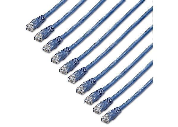 6 ft. Cat6 Cord Pack Patch Cable, Blue