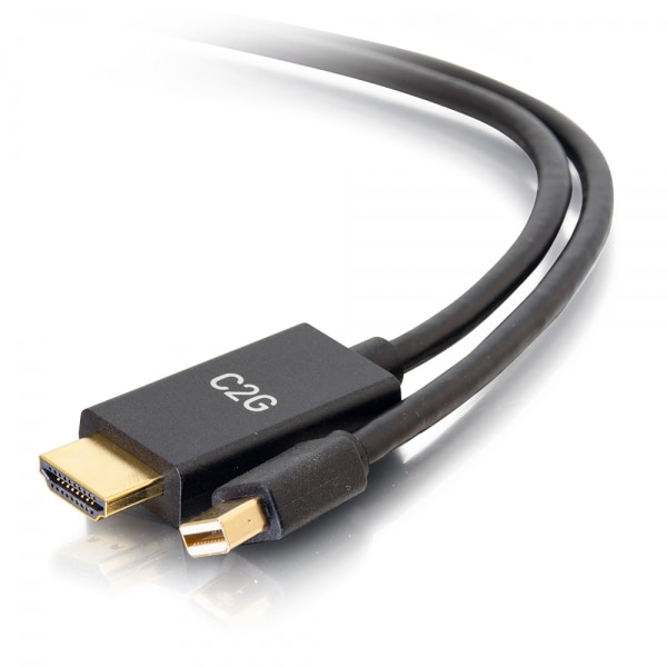 10 ft. Mini DisplayPort to HDMI 4K Passive Adapter Cable, Black