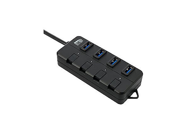 Picture of Adesso AHU-3040 4 Ports USB 3.0 Hub with Power Saving Switch - Black