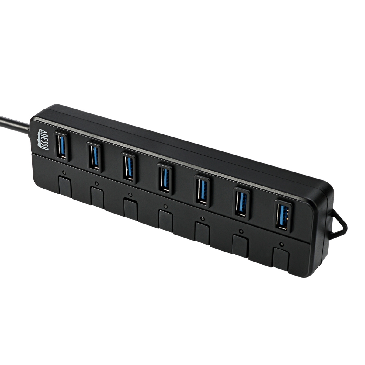 Picture of Adesso AUH-3070P 7-Port USB 3.0 Hub with Individual Power Switch & Power Adapter