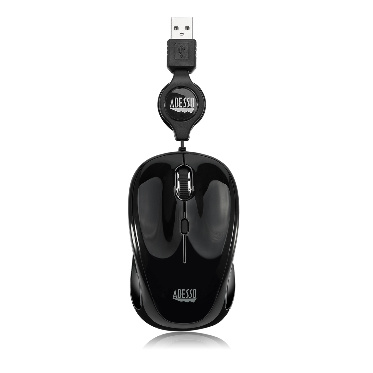 Picture of Adesso IMOUSES8B USB Illuminated Retractable Mini Mouse