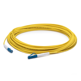 Picture of Addon ADD-LC-LC-12M9SMF 12m LC Male To LC Male OS2 Duplex Riser Fiber Patch Cable&#44; Yellow